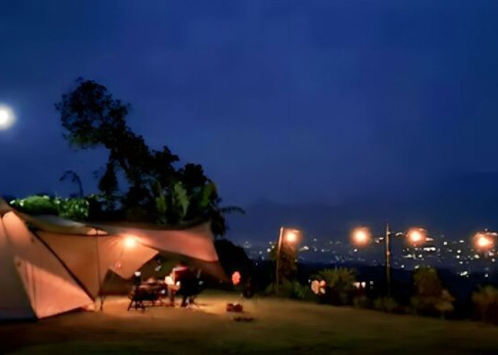 Menikmati Keindahan City Light Kota Bogor dari Atas Bukit di Lentemland Camping Ground
