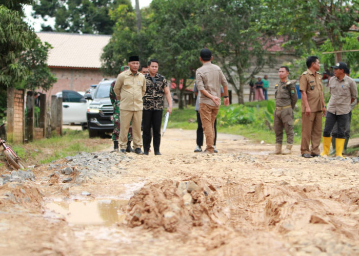 Jalan Rusak di Jirak Jaya Diperbaiki, Ini Pesan Pj Bupati Muba Kepada Warga 