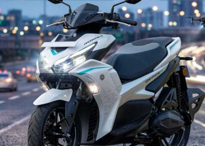 Yamaha Aerox-E Bikin Heboh, Skutik Listrik Rasa Motor Sport dengan Fitur Premium