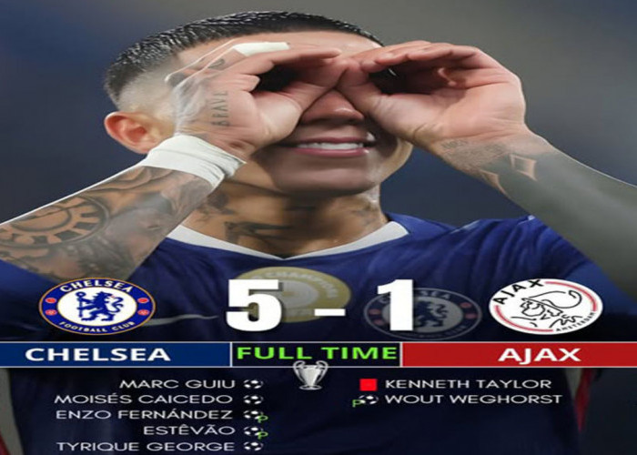 Hasil Liga Champions Eropa: Chelsea 5-1 Ajax, The Blues Pesta Gol 