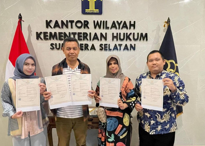Kanwil Kemenkum Sumsel Terima Pencatatan Kekayaan Intelektual Hak Cipta 5 Lagu Daerah