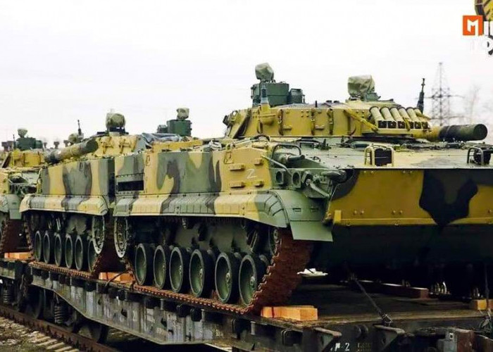 Tingkatkan Kekuatan Militernya di Ukraina Angkatan Darat Rusia Terima Suplai Tambahan IFV BMP-3 