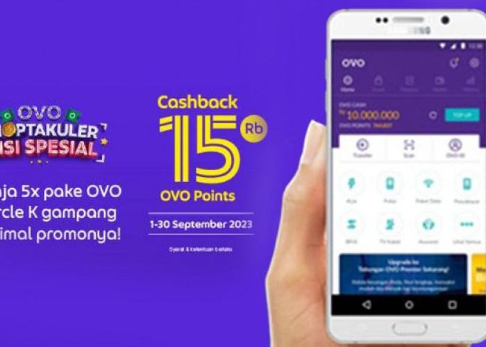 Mengawali September 2023, Nikmati Promo Spesial  OVO : Cashback 15.000 OVO Points Menantimu !