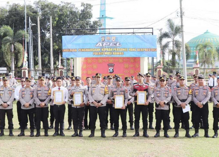 Empat Personel Polres Mura Raih Penghargaan Prestisius, Begini Pesan Kapolres