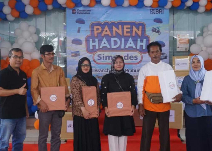 BRI Prabumulih Gelar Undian Panen Hadiah Simpedes 2024 : Nasabah Bawa Pulang Mobil Honda BR-V