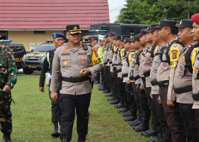 Pengamanan Pemilu 2024, Polres Prabumulih Gelar Apel Pergeseran Pasukan