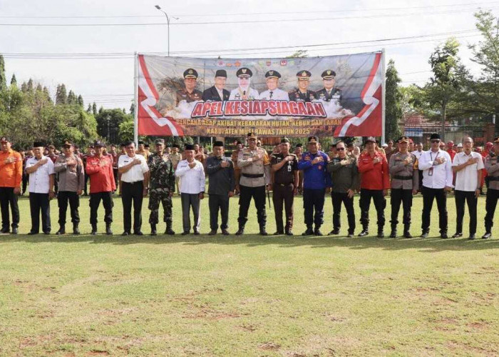 Cegah Karhutla, Polres Mura Gelar Apel Kesiapsiagaan Bencana Asap 2025