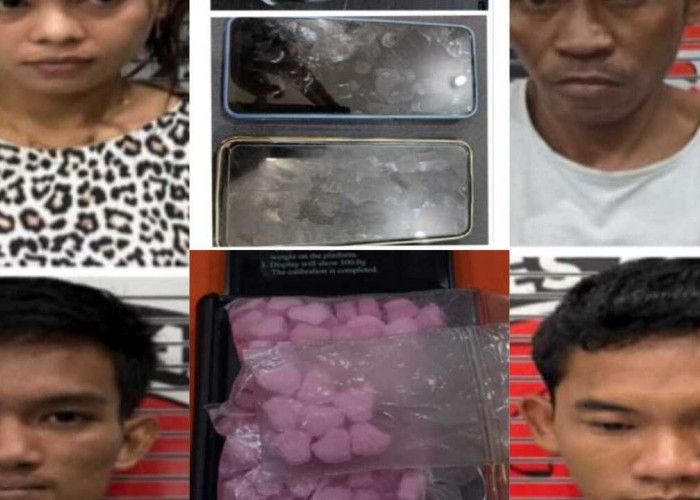 Ungkap Jaringan Narkoba Lintas Kabupaten/Kota, Polisi Amankan Empat Pengedar dan108 Butir Ineks Diamankan