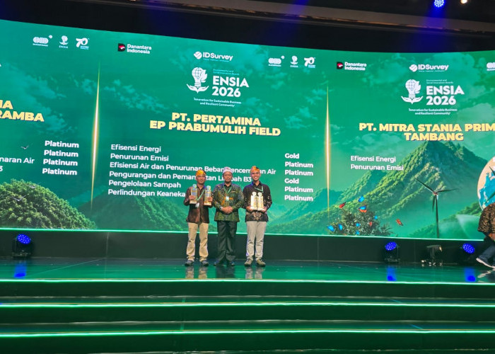 Tekan Emisi hingga Lestarikan Angsana, Pertamina EP Prabumulih Field Borong 6 Penghargaan di ENSIA 2026