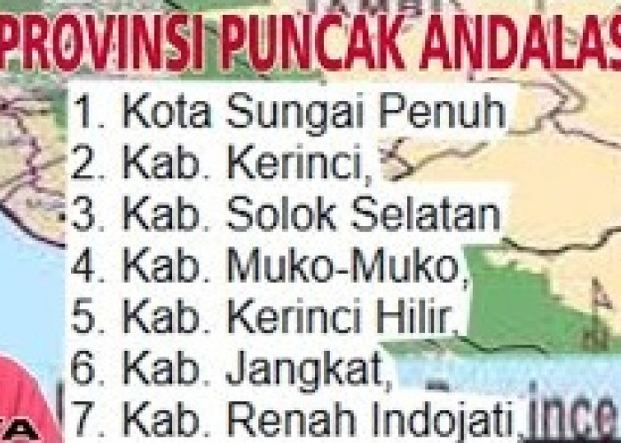 Usulan Provinsi Daerah Otonomi Baru Pemekaran Gabungan 3 Provinsi di Pulau Sumatera, Ini Namanya...