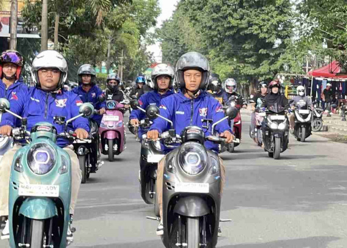 Honda Bikers Soleh, Komunitas Honda Palembang Tebar Kebaikan di Bulan Ramadan