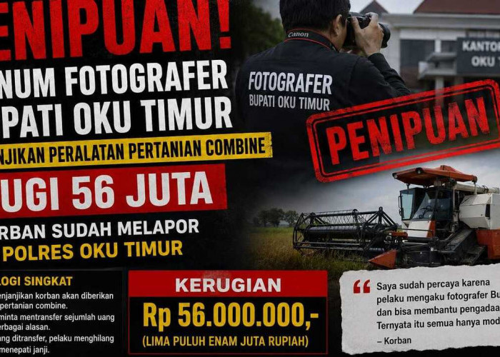 Janjikan Alat Pertanian Combain, Oknum PPPK Pemkab OKUT Dipolisikan