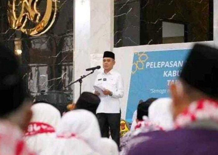 Wakil Bupati Ogan Ilir H. Ardani Lepas 267 Jamaah Calon Haji di Masjid Agung An-Nur