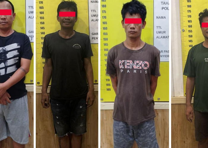 Polrestabes Palembang Ringkus 4 Pengecer Narkoba di 3 Lokasi Berbeda, Ini Dia Tampangnya