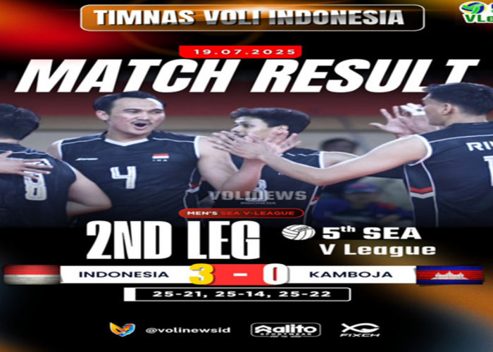 Timnas Voli Putra Indonesia Menang Telak atas Kamboja
