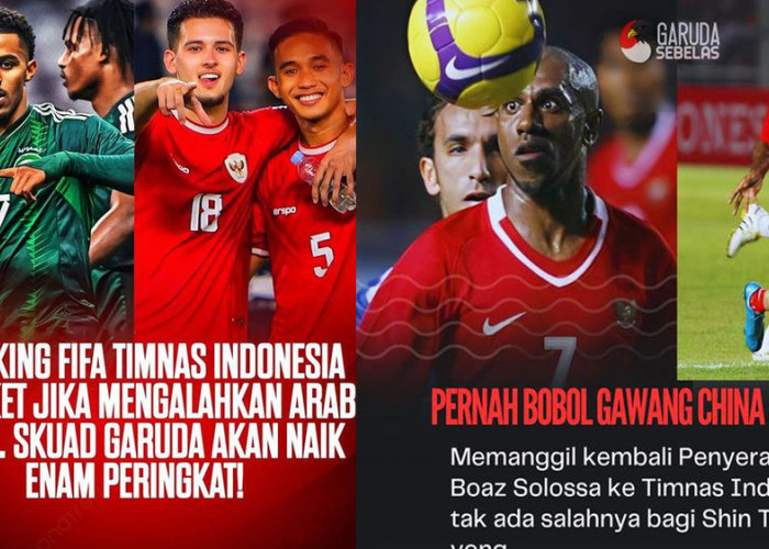 Lawan Arab Saudi, Peluang Timnas Indonesia Meroket di Ranking FIFA, Ada Boaz Solossa di Skuad Garuda?