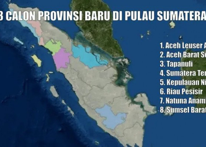 PERKEMBANGAN TERBARU ! 8 Calon Provinsi Baru di Sumatera, Toba Raya dan Kepri Barat tidak Termasuk 
