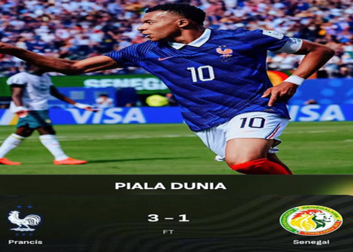 Hasil Piala Dunia 2026: Prancis Tundukkan Senegal 3-1.