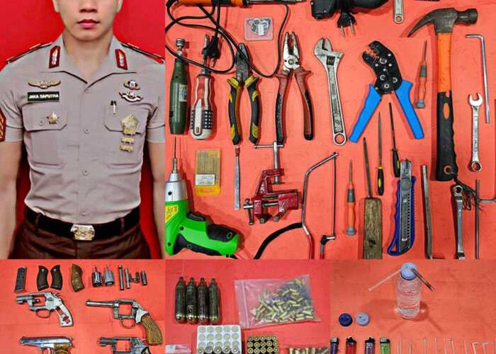 Ngaku BIN, Polisi Gadungan di Palembang Diciduk Polisi Simpan Senpira dan Narkoba Jenis Sabu