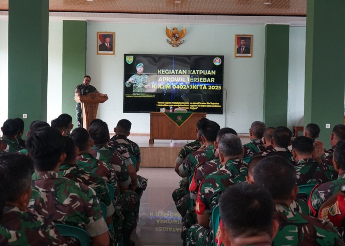 Dandim 0402/OKI Buka Kegiatan Peningkatan Kemampuan Apkowil Tersebar TA 2025
