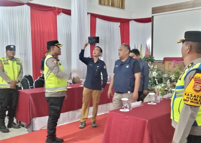 Satgas Ops Tinjau KPU Muba, Pastikan Tempat Pendaftaran Aman