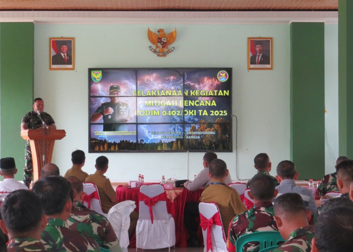 Tingkatkan Kesiapsiagaan Masyarakat, Kodim 0402/OKI Gelar Mitigasi Bencana