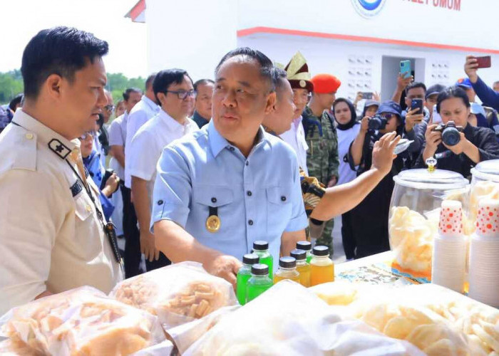 Wagub Sumsel Cik Ujang Dampingi Menko Polkam Tinjau Kampung Nelayan Merah Putih Sungsang,