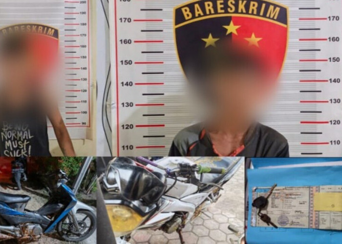 Polsek Sekayu Amankan Dua Pelaku Pencurian Motor di KM 9 Bandar Jaya–Keluang