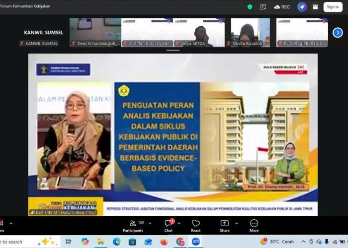 Dorong Kebijakan Publik Berkualitas, Kemenkum Sumsel Aktif dalam Forum Policy Talk