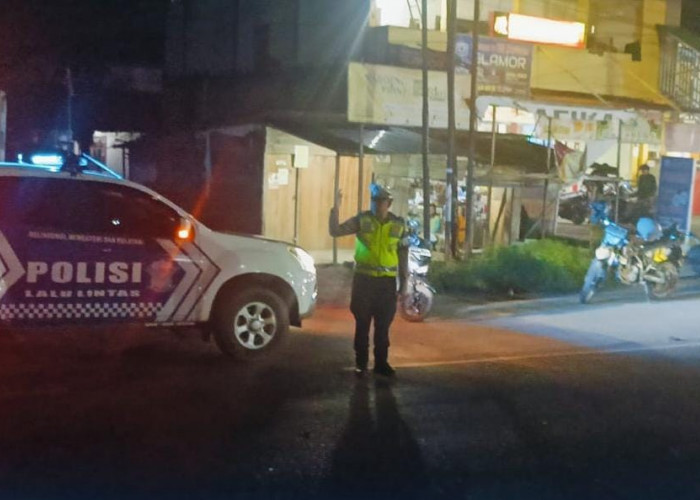 Satlantas Polres Ogan Ilir Gelar Patroli Beat Malam di Jalur Padat Lalu Lintas