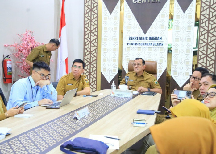 Sekda Sumsel Edward Candra Ikuti Rakornas Kemendagri, Matangkan Kesiapan Idul Fitri dan Pengendalian Inflasi