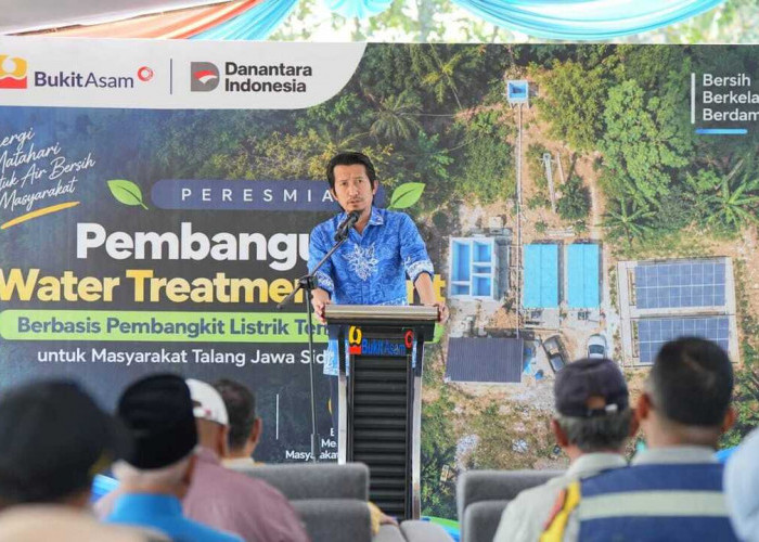 PTBA Hadirkan Akses Air Berbasis Energi Surya bagi Warga Talang Jawa Sidomulyo I