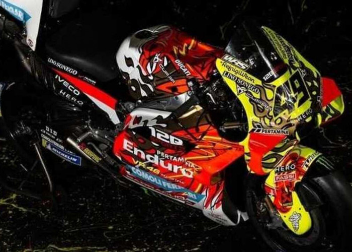 Bikin Merinding! Ducati VR46 Diselimuti Garuda Merah Putih di Mandalika. 
