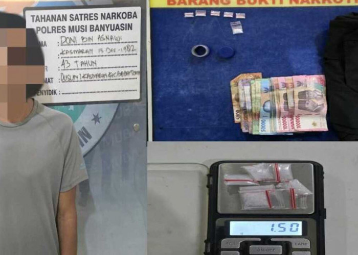 Edarkan Narkoba Warga Babat Toman diamankan 