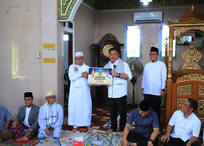 Safari Jumat di Lubuk Linggau, Gubernur Herman Deru Bantu Penyelesaian Masjid Anniyaturohimin