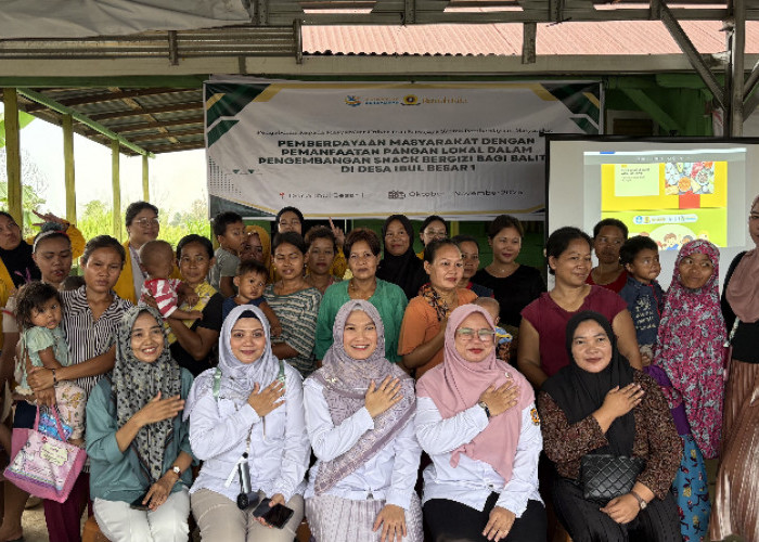 Tim Gizi Unsri Berdayakan Warga Desa Ibul Besar I Olah Pangan Lokal Jadi Snack Bergizi untuk Balita