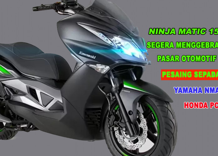 Siap-siap Geger! Kawasaki Ninja Matic 150 'Gulung Tikar’ Yamaha NMAX dan Honda PCX?, Ini Kuncinya 