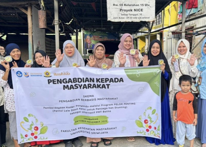 UNSRI Berdayakan Kader Posyandu Lewat Inovasi PELOR PENTING di Posyandu Cempaka Putih Jakabaring