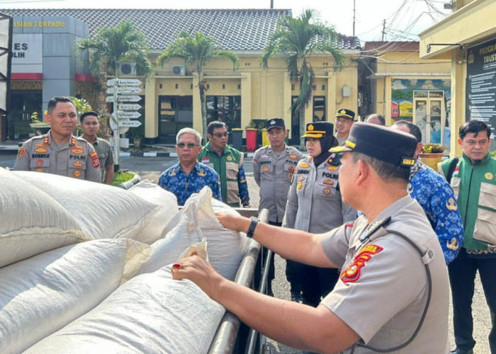 Dukung Ketahanan Pangan Nasional, Polres Prabumulih Kirim 2 Ton Jagung Hasil Panen Petani Binaan ke Bulog
