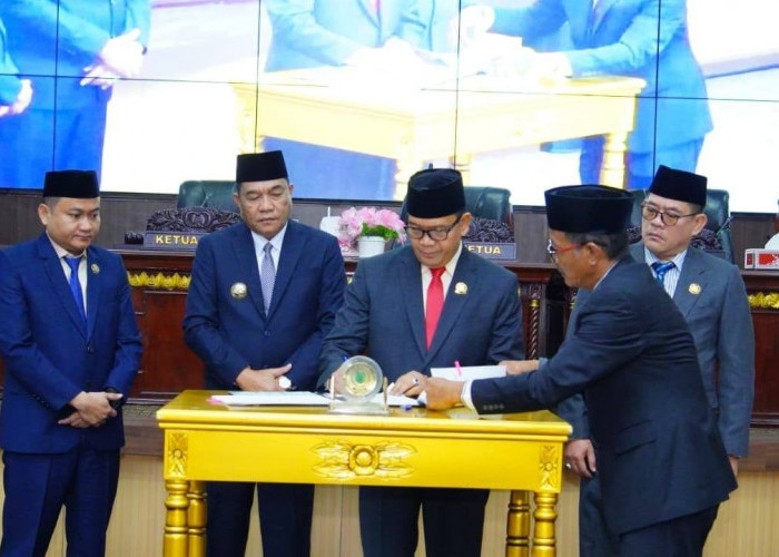 Bupati H M Toha Tohet dan DPRD Muba Tandatangani KUPA PPAS-P RAPBD-P 2025