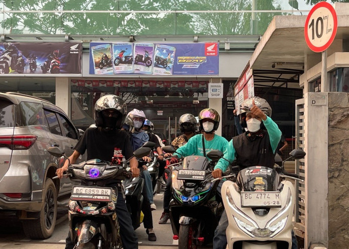 Penting !, Perhatikan Lokasi dan Posisi Parkir Saat Istirahat Touring. Berikut Tips dari Astra Motor Sumsel 