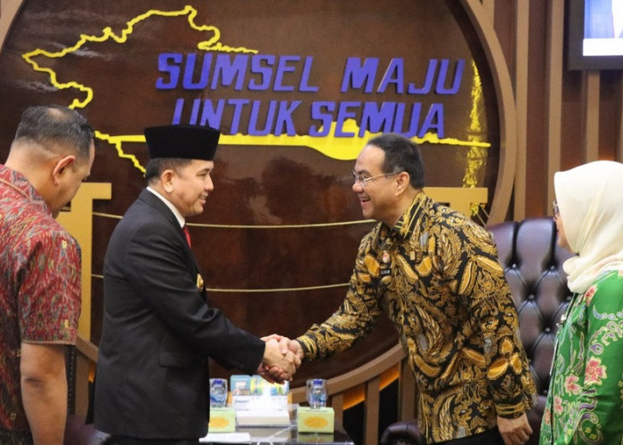 Audensi dengan Pj . Gubernur Sumsel, Kakanwil Ilham Djaya Bahas Implementasi Hukum dan HAM