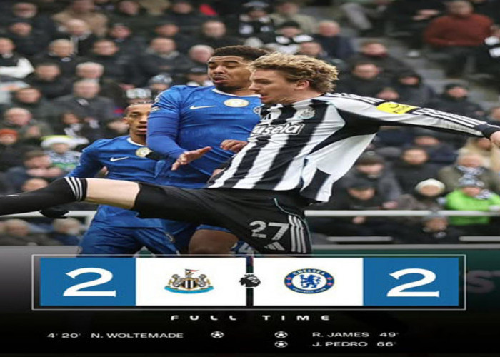 Hasil Liga Premier Inggris: Chelsea Selamat dari Kekalahan! Tahan Imbang Newcastle 2-2
