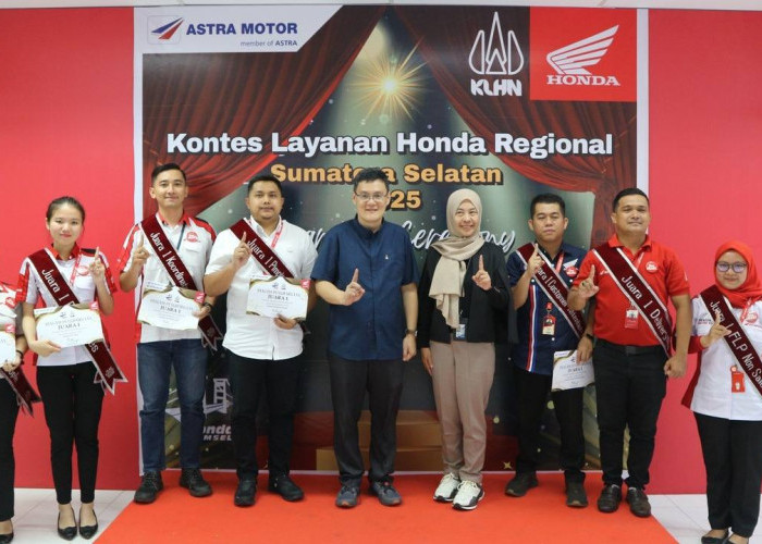 Mendorong Pelayanan Maksimal, Astra Motor Sumsel Gelar Kontes Layanan Honda Regional 2025