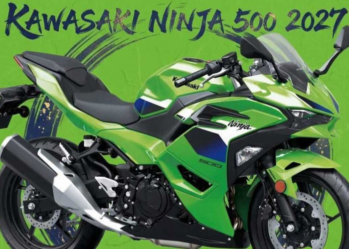 Ninja 500 Terbaru Muncul Lagi, Mesin 451cc 45 PS Kini Dibungkus Lime Green. 