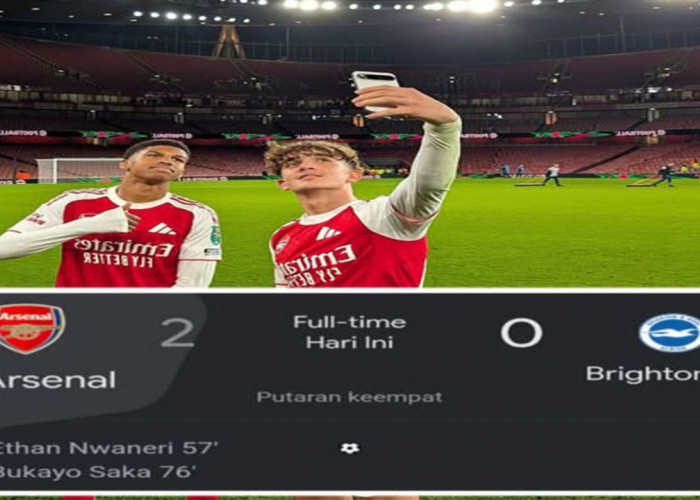 Hasil Carabao Cup 2025/2026: Arsenal Tekuk Brighton 2-0, Pastikan Langkah ke 8 Besar