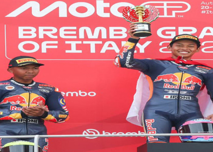 Double Podium! Veda Ega Pratama Juara Race 1 & 2 Red Bull Rookies Cup Italia 2025