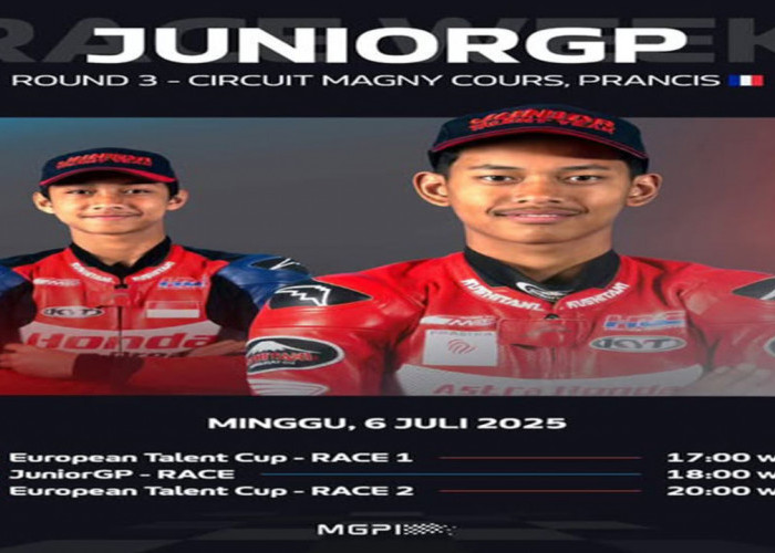 Veda dan Ramadhipa Siap Harumkan Nama Indonesia di Putaran Ketiga FIM JuniorGP di Prancis