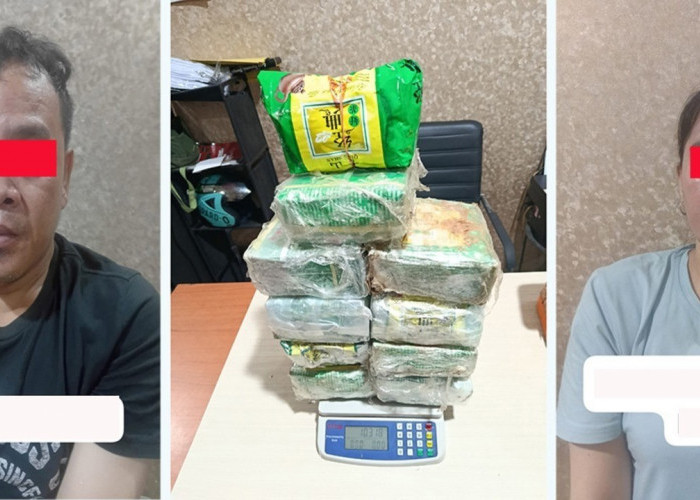 10,3 Kg Sabu Gagal Beredar di Palembang, 2 Pengecer Diringkus