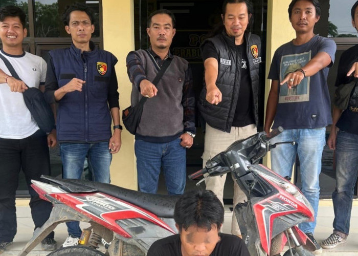 Sempat Buron ke Ogan Ilir, Pelaku Pencurian Motor Modus Ajak Beli Tuak Tim Opsnal Polsek Prabumulih Timur